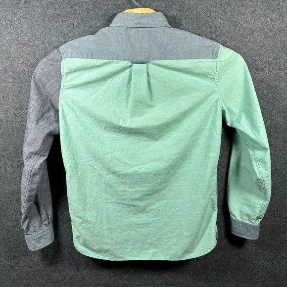 Brooks Brothers Red Fleece Colorblock Chambray Button Down Shirt Men's Medium - Picture 2 of 9